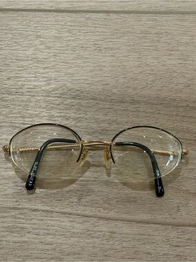 Christian Dior CD 3543 Gold Oval Eyeglasses Vintage 94N 140 Frames Only